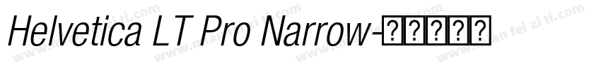 Helvetica LT Pro Narrow字体转换